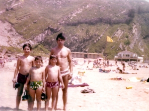 FAMILIA ALONSO EN ORIO AÑOS 70