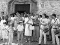 Txistularis a la salida del acto religioso