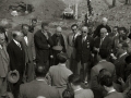 ACTO DE COLOCACION DE LA PRIMERA PIEDRA DEL FRONTON ATANO  III EN EL CAMPO DE DEPORTES DE ANOETA. (Foto 3/14)