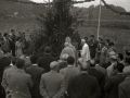 ACTO DE COLOCACION DE LA PRIMERA PIEDRA DEL FRONTON ATANO  III EN EL CAMPO DE DEPORTES DE ANOETA. (Foto 14/14)