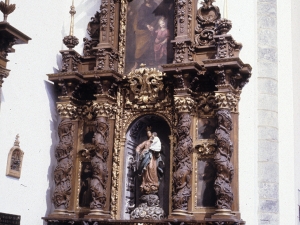 Iglesia parroquial de San Juan Bautista. Retablo de la Virgen del Rosario