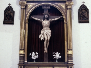 Iglesia parroquial de San Bartolomé. Retablo de Cristo Crucificado