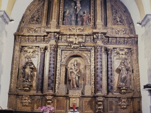 Iglesia parroquial de Nuestra Señora del Rosario de Ugarte. Retablo de la Virgen del Rosario