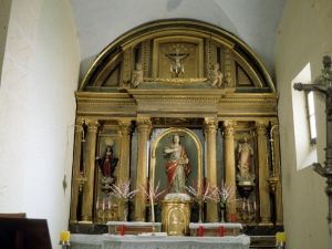 Iglesia parroquial de Santa Lucía de Galartza. Retablo de Santa Lucía