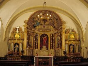 Iglesia parroquial de San Cristóbal de Larrino. Retablo de San Cristóbal