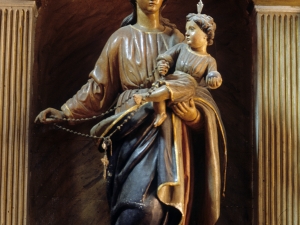 Iglesia parroquial de Santiago Apóstol de Goroeta. Escultura. Virgen del Rosario