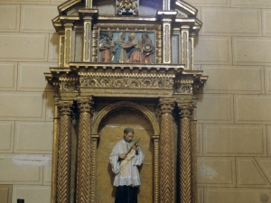 Iglesia parroquial de San Pedro. Retablo de San Luis Gonzaga