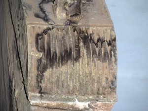 Ermita de San Lorenzo. Detalle de una viga del interior