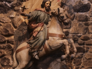 Ermita de Santiago. Relieve. Santiago Matamoros