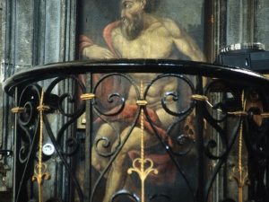 Iglesia parroquial de San Martín de Tours. San Jerónimo. Pintura sobre tabla