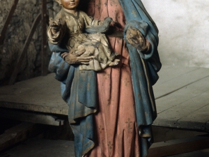 Iglesia parroquial de San Sebastián de Soreasu. Escultura. Virgen con niño