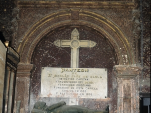 Iglesia parroquial de San Sebastián de Soreasu. Panteón de Nicolas Saenz de Elola