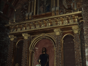 Iglesia parroquial de San Sebastián de Soreasu. Retablo del Calvario