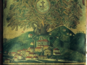 Iglesia parroquial de Nuestra Señora de la Asunción. Pintura. Árbol genealógico de San Martín de Loinaz