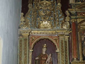 Iglesia de Nuestra Señora de la Asunción de Eldua. Retablo de la Virgen con niño
