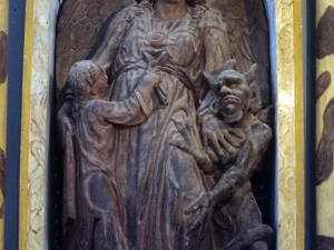 Ermita de Santiago de Basalgo. Escultura. Ángel de la Guarda