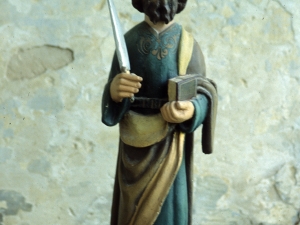 Ermita de San Bartolomé de Angiozar. Escultura. San Bartolomé