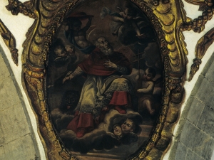 Iglesia parroquial de San Bartolomé. Pintura mural. Padres de la iglesia