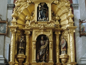 Iglesia parroquial de San Bartolomé de Bidania. Retablo de la Virgen del Rosario