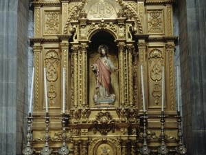 Iglesia parroquial de San Bartolomé de Bidania. Retablo del Sagrado Corazón de Jesús