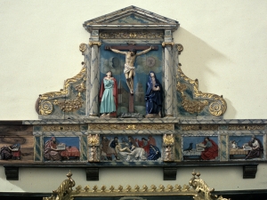 Iglesia parroquial de San Martín de Tours de Amasa. Retablo del Calvario