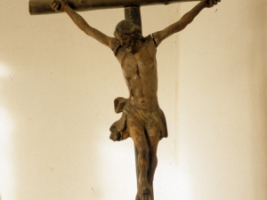 Iglesia parroquial de San Miguel Arcángel de Aginaga. Escultura. Cristo Crucificado