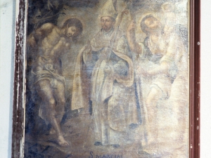 Ermita de San Roque. Pintura. San Marcial, San Sebastián y San Cristóbal