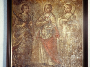 Ermita de San Roque. Pintura. Santa Águeda, Santa Apolonia y Santa Lucía