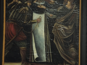 Iglesia parroquial de San Martín de Tours. Pintura. Martirio de Fray Martín de Erquicia
