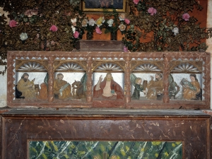 Ermita de San Bartolomé de Mazmela. Banco de retablo
