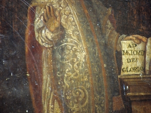 Iglesia parroquial de Santa M. Magdalena de Marin. San Ignacio de Loyola. Pintura sobre tabla