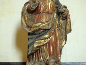 Iglesia parroquial de Santa M. Magdalena de Marin. Escultura. Virgen con niño