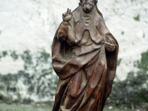 Iglesia parroquial de San Miguel Arcángel de Apotzaga. Escultura. San Agustín