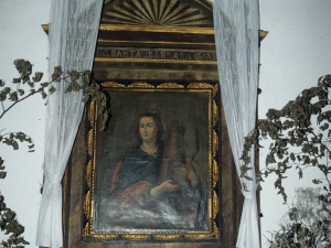Ermita de Santa Bárbara. Pintura de Santa Bárbara