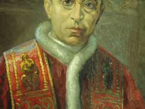 Iglesia parroquial de Santa María. Pintura. Pío XII