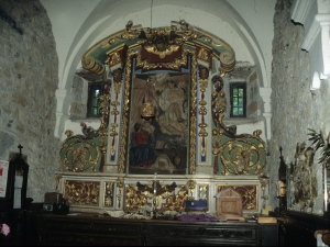 Iglesia parroquial de Santa Fe. Frente de sacristía