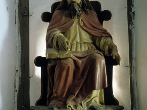 Iglesia parroquial de San Martín de Tours de Aginaga. Escultura. San Martín de Tours
