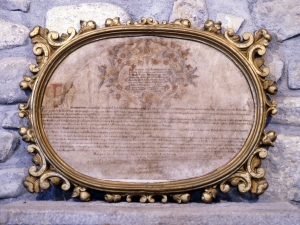 Ermita de San Esteban de Lezesarri. Pergamino