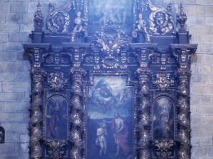 Iglesia parroquial de Santa María la Real. Retablo de Santo Cristo de la Veracruz o de las Ánimas