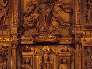 Iglesia parroquial de Santa María la Real. Detalle del retablo