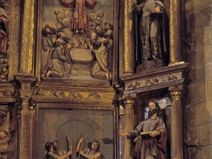 Iglesia parroquial de Santa María la Real. Detalle del retablo