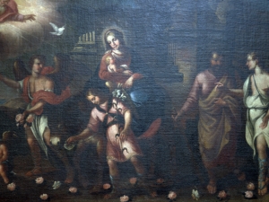 Santuario de Nuestra Señora de Dorleta. Pintura. Huída a Egipto