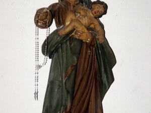 Iglesia parroquial de San Pedro de Leaburu. Escultura. Virgen del Rosario