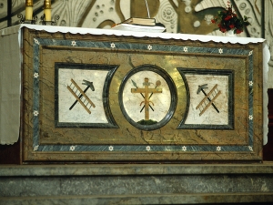 Iglesia parroquial de Nuestra Señora de la Asunción. Mesa de altar