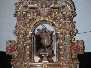 Ermita de San Miguel de Motxorro. Retablo de San Miguel Arcángel