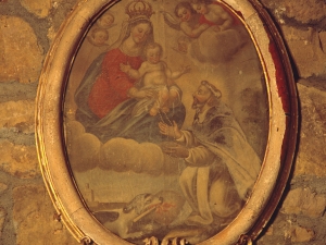 Ermita de San Miguel de Motxorro. Pintura. Entrega del rosario