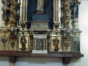 Santuario de Nuestra Señora de Itziar. Banco de retablo