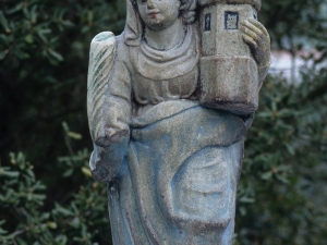 Ermita de San Salvador en Itziar. Escultura. Santa Bárbara