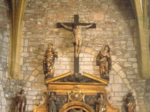 Iglesia parroquial de San Pedro. Detalle del retablo mayor