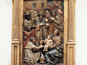 Iglesia parroquial de San Vicente. Relieve. Adoración